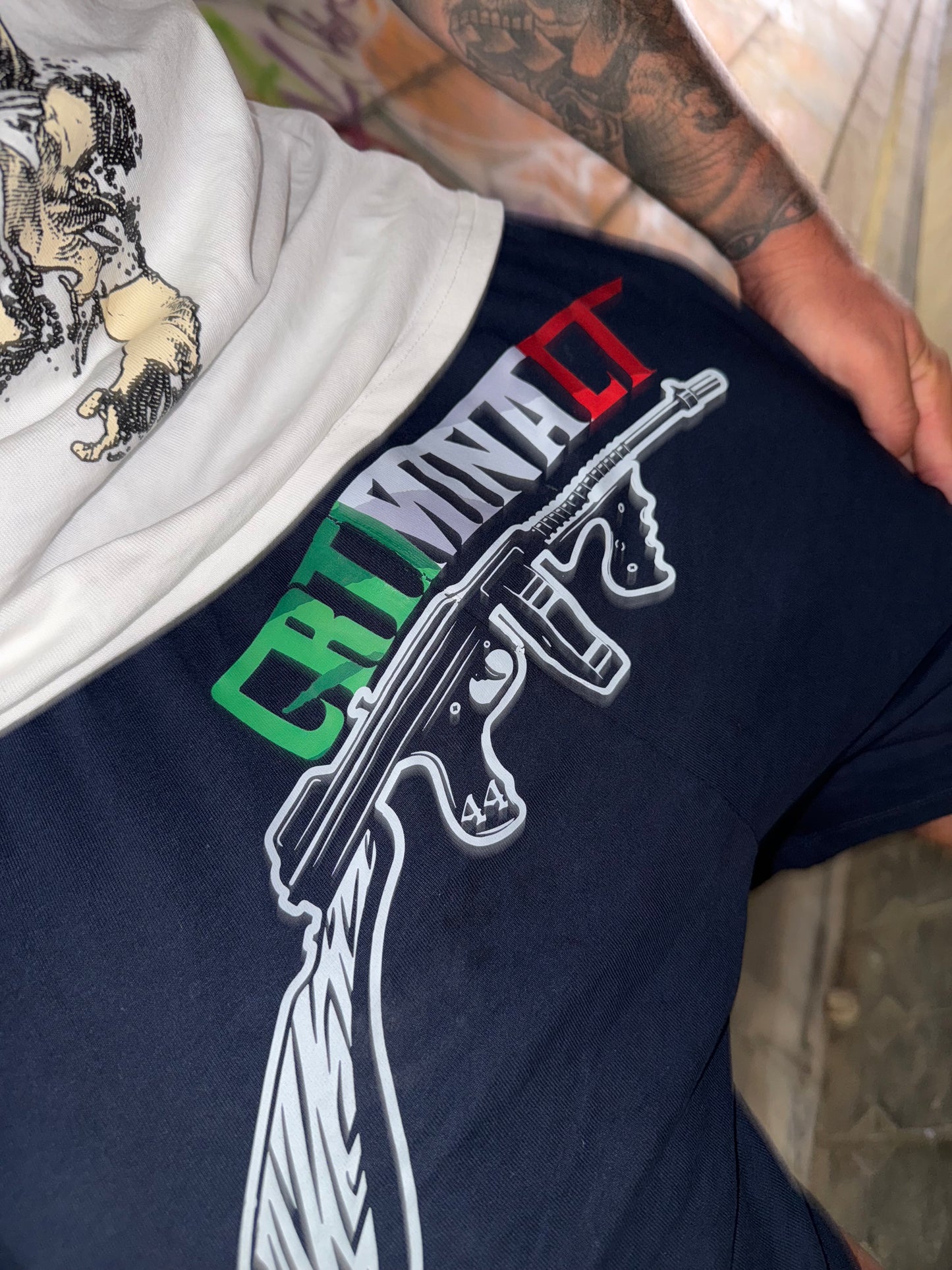 PRIZRAK "Criminali" black tech shorts