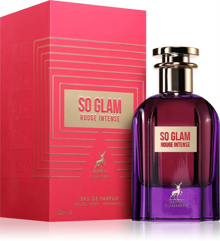 * Maison Alhambra So Glam Rouge Intense EDP 100ml — вдъхновен от Jean Paul Gaultier Scandal Intense.